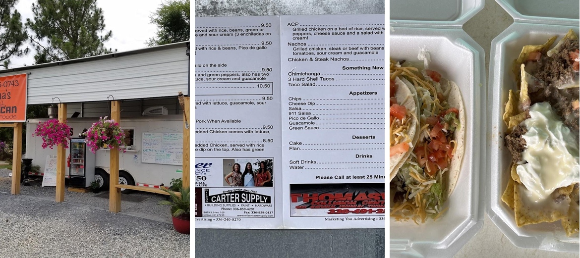 Vilma's Authentic Mexican Food Menu