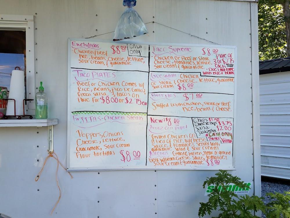 Vilma's Authentic Mexican Food Menu image 1